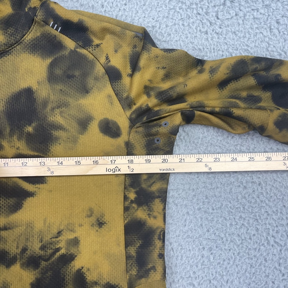 Lululemon Textured Tech Hoodie Mens Small Diamond Dye Gold Spice Black - Picture 13 of 15